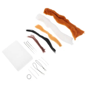 2 Sets DIY -Materialbeutel Mit Wolle Filz Handgefertigtes Filzmaterial - Bild 1 von 12