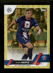 2022-23 Topps Competiciones de Clubes UEFA Edición Jade Amarillo Kylian Mbappe/50 - Imagen 1 de 2