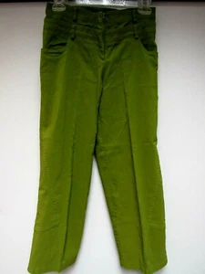ART Atelier Rare Toggery Pants Stretch Crop Olive Green 28 x 25 1/4 8 M Italy EU - Picture 1 of 12