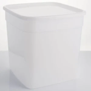 10 litros tina de helado rectangular/contenedor de almacenamiento de alimentos con tapa 235x235x230 mm - Imagen 1 de 1