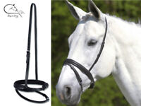 Busse Comfort Tapered Padded Crank Flash Dressage Combined Noseband FREE P&P