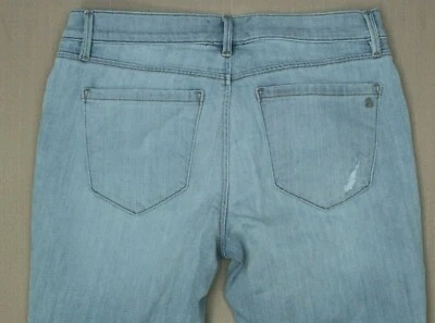 Pantalones de mezclilla ajustados Lou & Grey para mujer talla 27 desgastados lavado claro Foto 1 de 4
