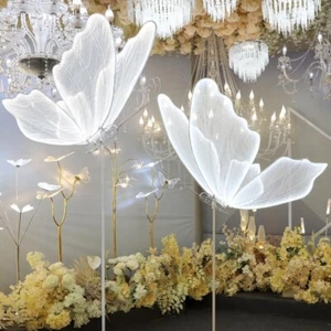 RDYMONKEY 2PCS Wedding Butterfly Decorations Floor Lamp, Creative Butterfly L... - Picture 1 of 8
