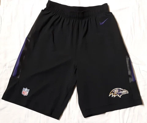 Baltimore Ravens SMALL Nike NFL On Field Apparel Long Athletic Shorts Men's Used Cover