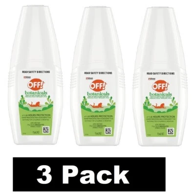 3 x Off! Botanicals Insect Repellent Spray 95ml BRAND NEW - Image 1 of 4