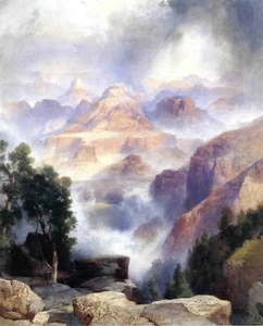 Impresión o lienzo - A Showery Day, Grand Canyon (1919) por Thomas Moran - Imagen 1 de 1