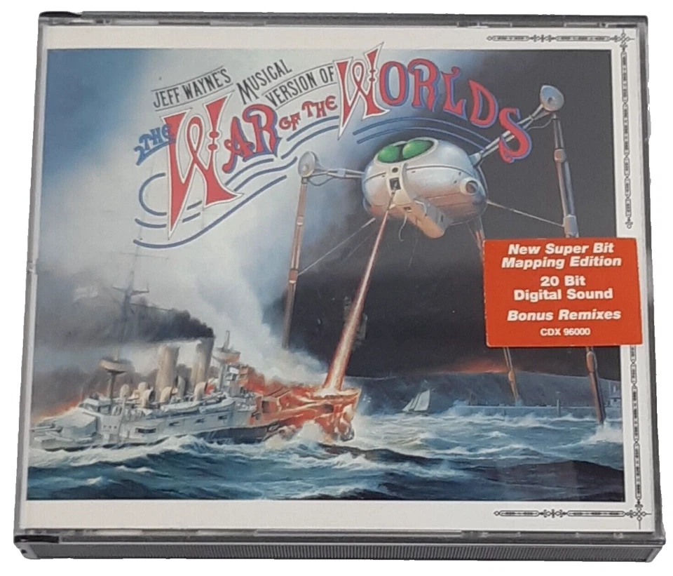Jeff Wayne's Musical Version Of The War Of The Worlds CD 2 Disc Set Audio 1995 - image 1 of 4