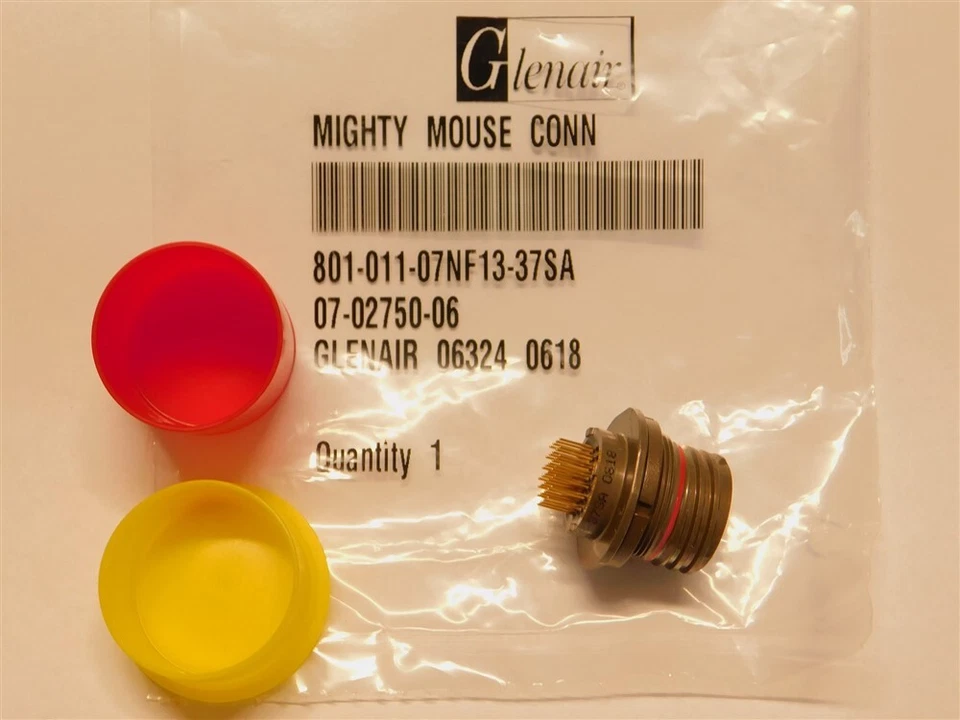 Glenair 801-011-07NF13-37SA 37P Mighty Mouse Double-Start Acme Thread Receptacle - Image 1 of 1