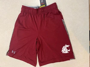 Womens Under Armour Loose Heatgear Shorts Small New Washington State University - Picture 1 of 10