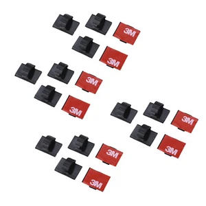 20 Pack Self-Adhesive 3M Wire Tie Cable Clamp Clip Holder For Car Dash Camera D - Afbeelding 1 van 15
