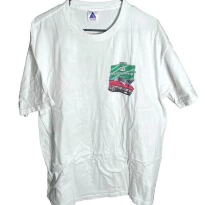 Camiseta Caravana Kentucky Corvette Vintage Años 90 Verde Bowling Foto 1 de 4