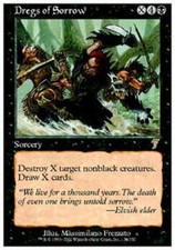 1x Dregs of Sorrow MTG 7th Edition NM Magic Regular