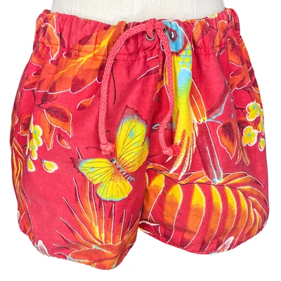 Vintage Men's Meyba Barcelona Tropical Swim Shorts - Image 1 of 4