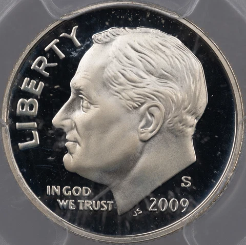 2009-S U.S 10 CENTS ROOSEVELT DIME PCGS PR69 DCAM PROOF SILVER UNC BU PRIME (MR) Cover