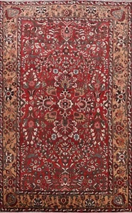 SEMI ANTIQUE Floral Hand-Knotted Area Rug Wool Home Decor Oriental 6x10 Carpet - Picture 1 of 12