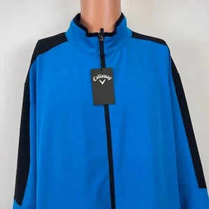 Callaway Swing Tech Golf Windbreaker Jacket Mens Size 2XL Blue - Picture 1 of 6
