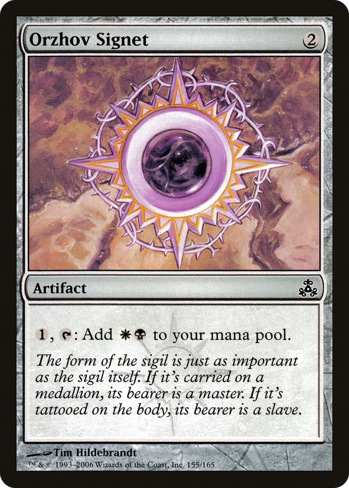 Orzhov Signet #155 (Foil) (MP) Guildpact GPT Magic MTG - Image 1 of 1