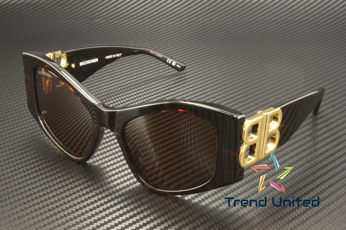 Balenciaga Brown Plastic Frame Sunglasses for Women for sale