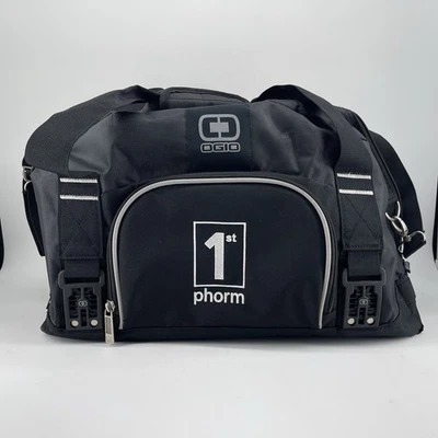 1st Phorm Duffle Bag Black Straps Small Gym Travel - Image 1 of 4