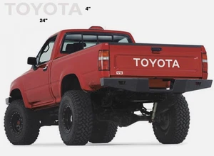 TOYOTA TAILGATE  Vinyl Decal Sticker Emblem Logo Graphic WHITE Lettering Vehicle - Picture 1 of 4