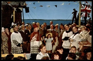 Blessing of the Fleet Caraquet New Brunswick Vintage Postcard BR-211 - Picture 1 of 2