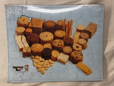 VERY RARE SEALED VINTAGE Keebler Cookie United States Map Puzzle - Image 1 of 4