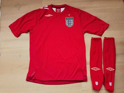 Maillot Angleterre Umbro Away Coupe du Monde 2006 Beckham Homme L  - Photo 1/4