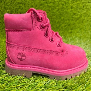 Timberland 6 Pulgadas Premium Niño Pequeño Talla 5C Rosa Clásico Impermeable Botas de Cuero - Imagen 1 de 10
