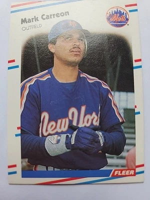 1988 Fleer - Mark Carreon #129 (RC) - Image 1 of 2