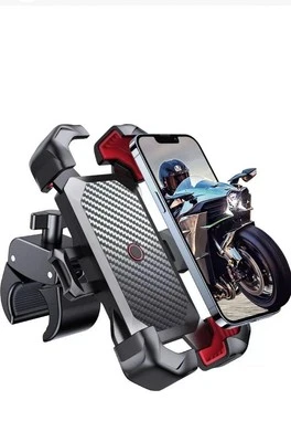 Motorcycle Phone Mount 1s Auto Lock 100mph Military Anti-Shake Bike Phone Holder - Image 1 of 4