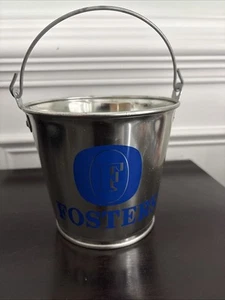 Cubo de hielo de metal clásico de cerveza australiana Foster's - Imagen 1 de 6