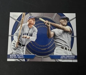 2025 Topps Series 2 Dynamic Duos BABE RUTH / LOU GHERIG #DD-20 - Picture 1 of 4