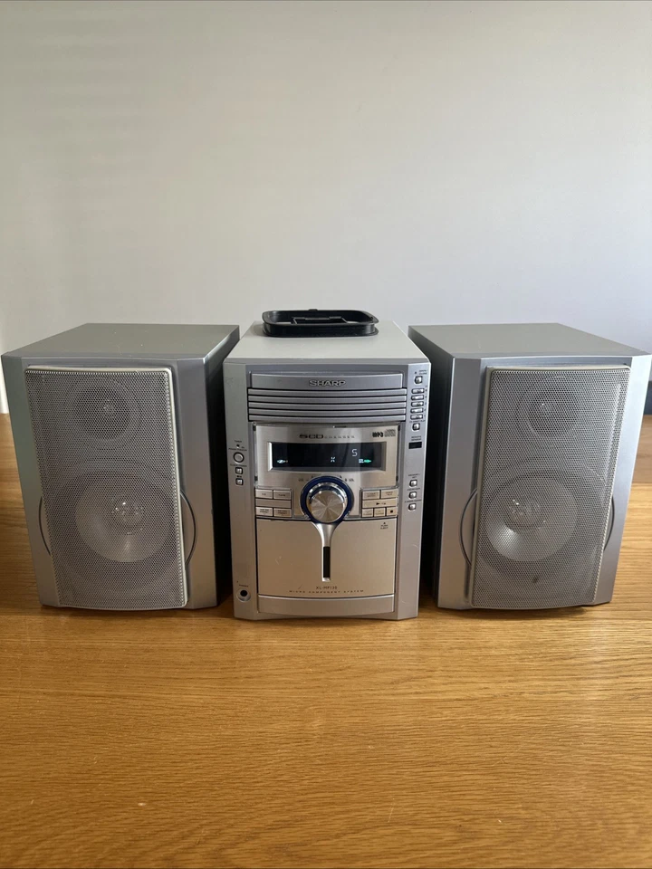 Sharp XL-MP 130 System 5-CD / Cassette AM/FM Panasonic Speakers Tested & Working - Image 1 of 4