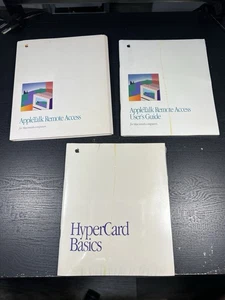 Vintage NOS Macintosh AppleTalk Zdalny dostęp i podstawy dyskietek HyperCard! - Zdjęcie 1 z 4