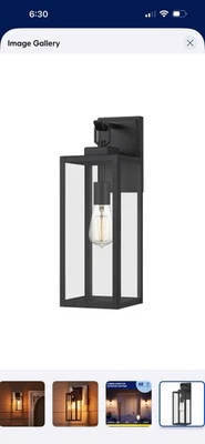 Quoizel Breitling 1-Light 18 in Matte Black Outdoor Wall Light - Image 1 of 4
