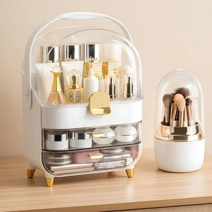 Brothersbox Make-up Organizer Arbeitsplatte, Hautpflege Organizer mit klarem Deckel G219 - Bild 1 von 7