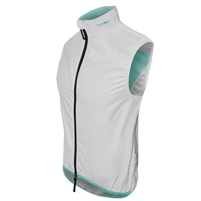 Funkier Windbloc Ladies Pro Gilet in White/Mint - Large - Image 1 of 4