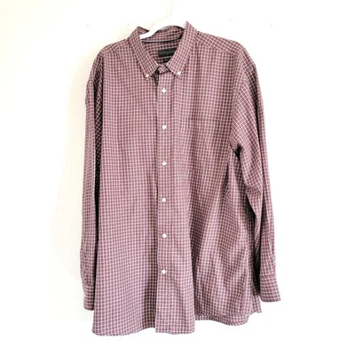 Covington Shirt Red Plaid Long Sleeve Classic Button-Down EUC Size 2XL - Image 1 of 4