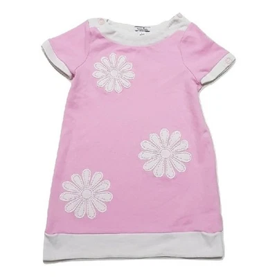 Girls Hartstrings Baby Pink White Fun Flower Floral Retro Cute Dress Age 5 Years - Image 1 of 4