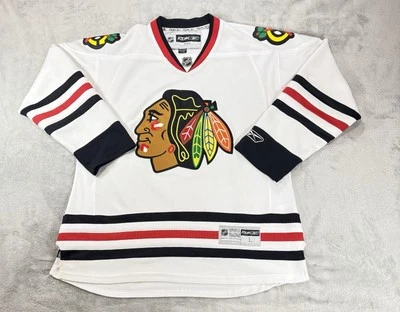 Camiseta deportiva vintage de hockey sobre hielo de los Chicago Blackhawks de la NHL de Estados Unidos Reebok talla L 🔥 Foto 1 de 4
