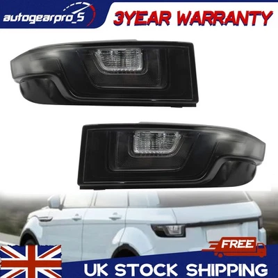 For LAND RANGE ROVER EVOQUE L538 2011-2018 SMOKED Rear Tail Lamp PAIR LED UK - Image 1 of 4