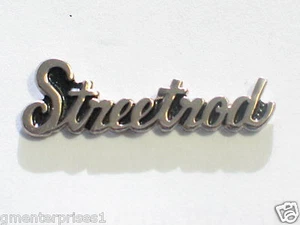 Street Rod Auto PIN , Silvertone , Vintage Lapel Pin, (**) - Picture 1 of 1