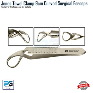 Jones Tissue Clip Forceps 9 cm Pliers Clamp Surgery Veterinary Dental Surgical - Picture 1 of 11