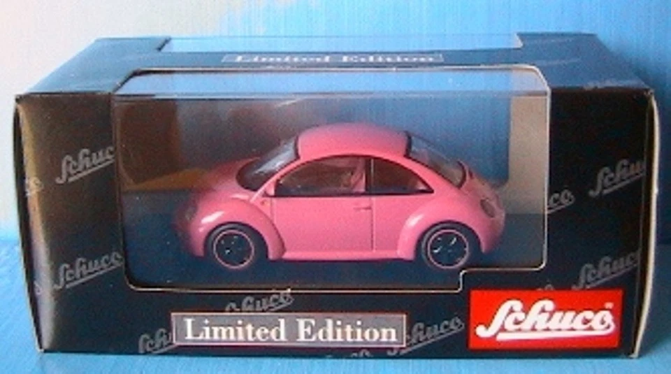 VW VOLKSWAGEN NEW BEETLE SCHUCO 1/43 PINK ROSE 3 DOORS COCCINELLE - Photo 1/1