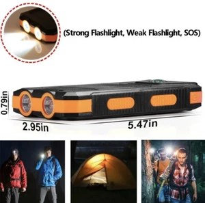 2023 Super 36800mAh USB Portable Charger Solar Power Bank For Cell Phone - Picture 1 of 5