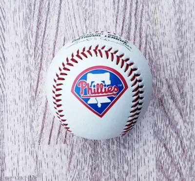🔥 Balón Oficial Philadelphia Phillies Liga Nacional Rawlings Leonard Coleman Foto 1 de 4