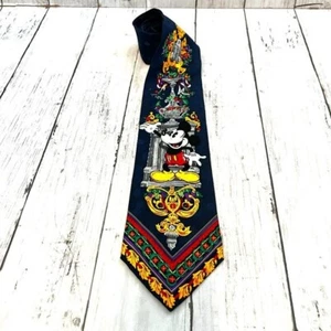 Exquisite Mickey Mouse Vintage Disney Store Silk Tiem Fancy Dinner Mickey - Picture 1 of 5