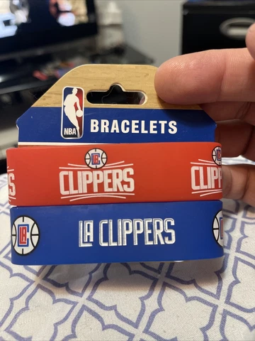 Los Angeles Clippers Set of 2 Rubber Bracelets. NBA Cover