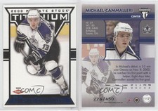 2002-03 Pacific Private Stock Titanium Blue /450 Mike Cammalleri #117 Rookie RC