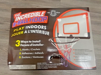 The Incredible B-Ball Hoop for Play Indoors - Damaged Box (Box Damage May Vary) - Image 1 of 4